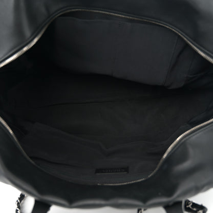 Chanel Calfskin Quilted Feather Weight Bowling Bag Black 5 of 11