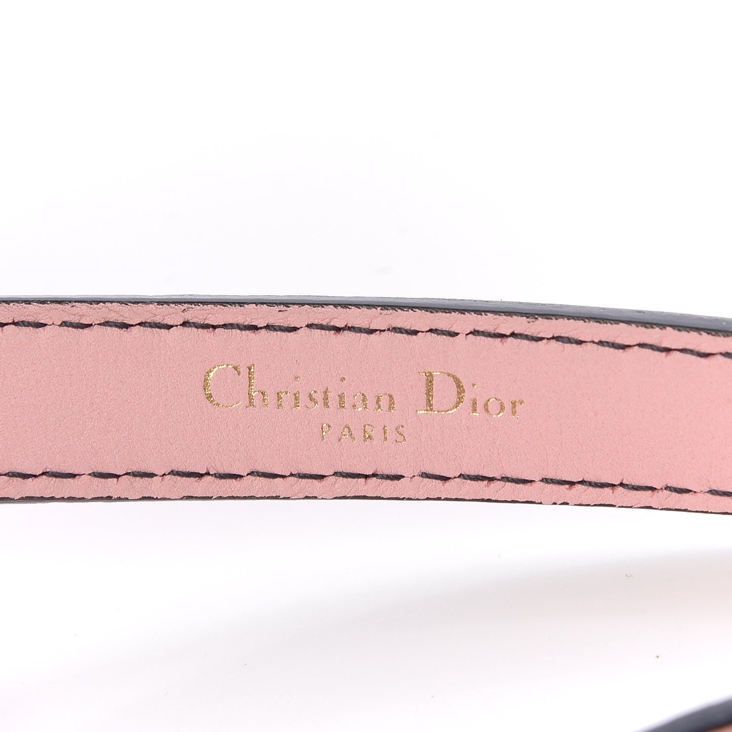 Calfskin D Fence Belt 75 Baby Pink