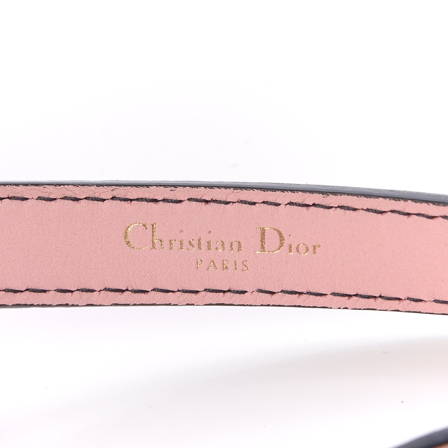 Christian Dior Calfskin D Fence Belt 75 Baby Pink 7 of 7