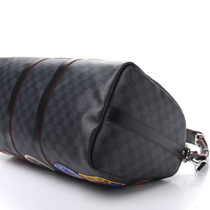 Louis Vuitton Damier Graphite Alps Keepall Bandouliere 45 6 of 11