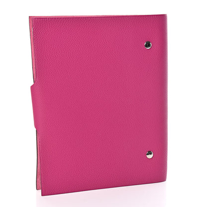 Hermes Togo Ulysse MM Notebook Cover Rose Pourpre 3 of 8