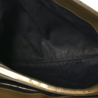 Saint Laurent Calfskin Y Quilted Monogram Medium Loulou Chain Satchel Military Olive 5 of 18