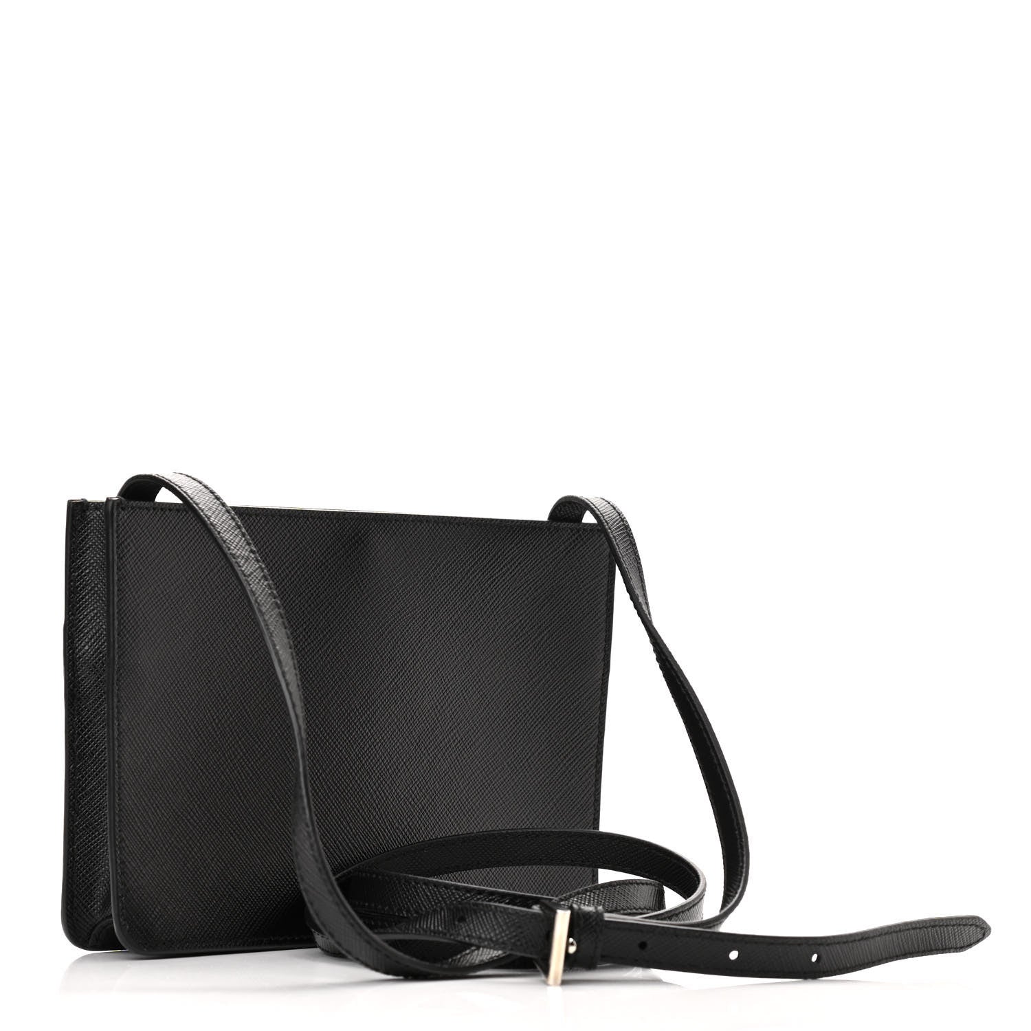 Prada Saffiano Crossbody Bag Black 3 of 9