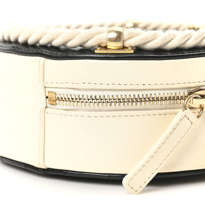 Chanel Crumpled Calfskin Cotton Small En Vogue Round Bag Black 10 of 11