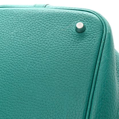 Hermes Taurillon Clemence Picotin Lock 22 MM Bleu Paon 14 of 14