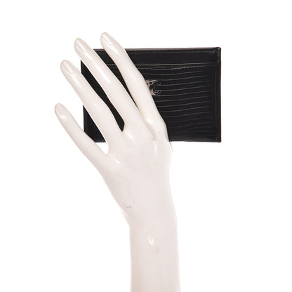 Chanel Lizard Card Holder Black 2 of 8