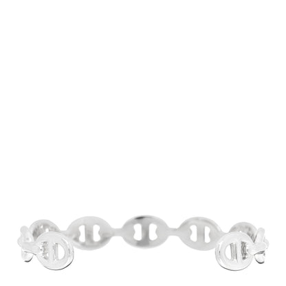 Hermes Sterling Silver MM Chaine d'Ancre Enchainee Cuff Bracelet SH 2 of 4