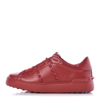 Valentino Garavani Calfskin Rockstud Untitled Open Sneakers 36 Rosso Valentino 1 of 9