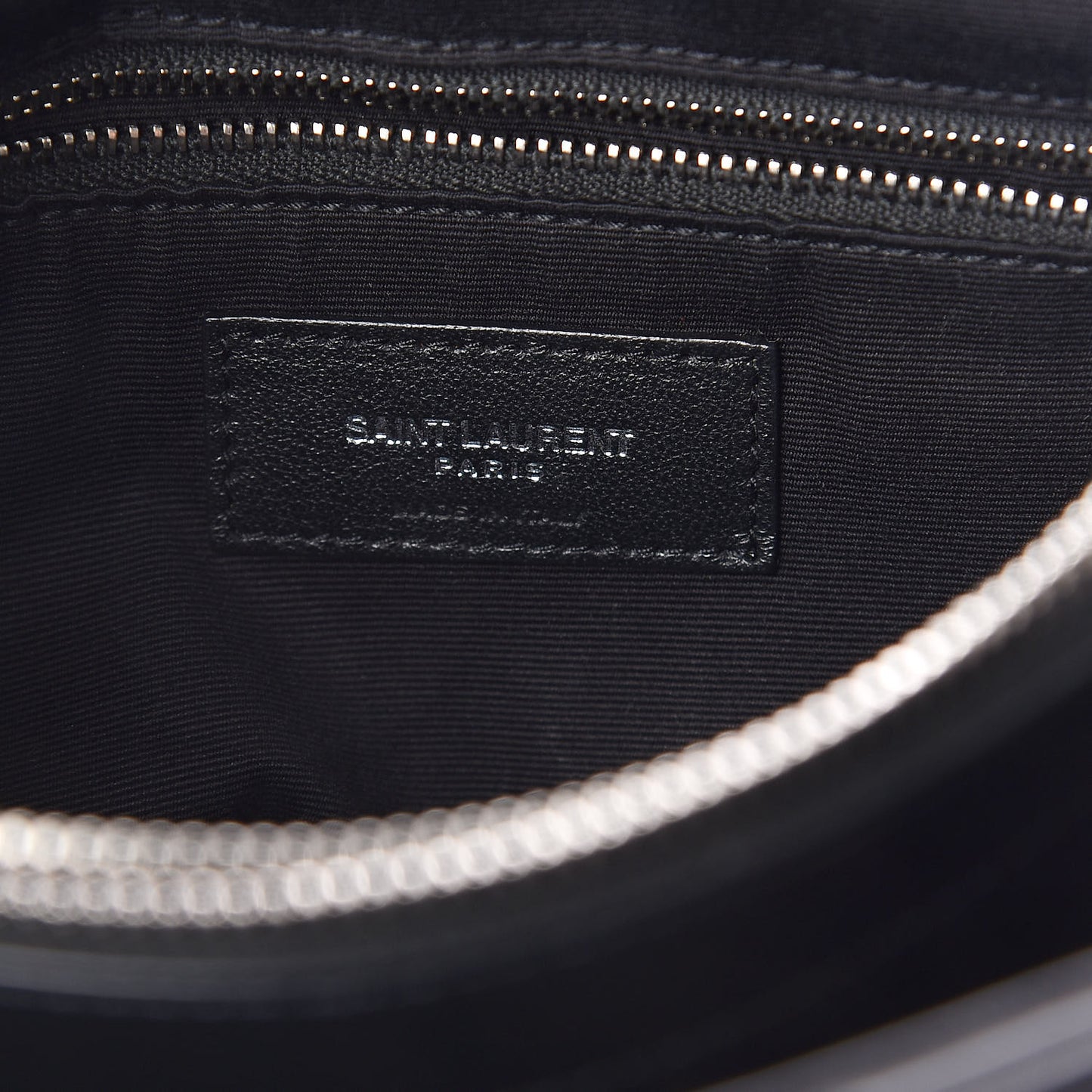 Calfskin Y Quilted Monogram Medium Loulou Chain Satchel Black