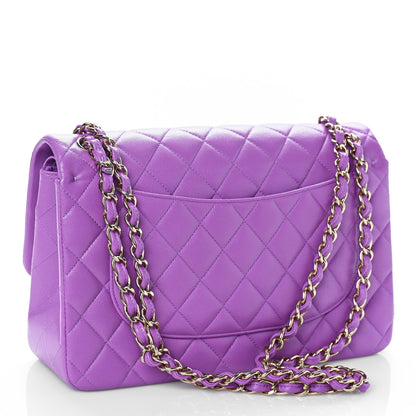 Chanel Caviar Quilted Jumbo Double Flap Purple 3 of 10