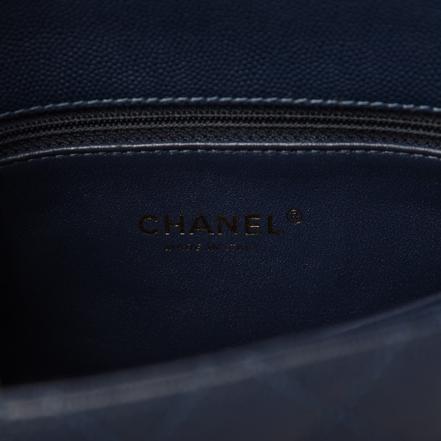 Chanel Caviar Lizard Quilted Mini Coco Handle Flap Blue 8 of 11