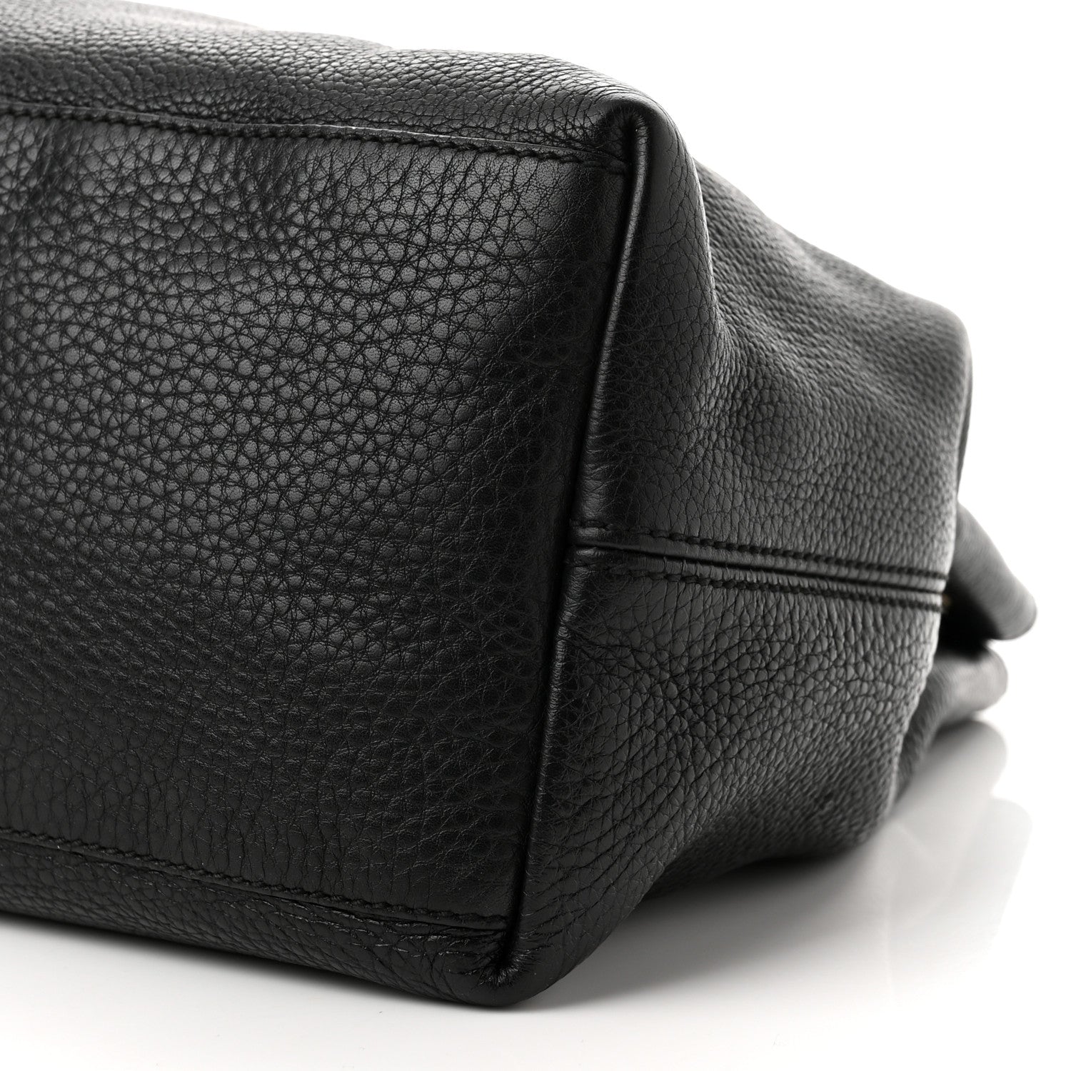 Gucci Pebbled Calfskin Medium Soho Chain Shoulder Bag Black 10 of 11