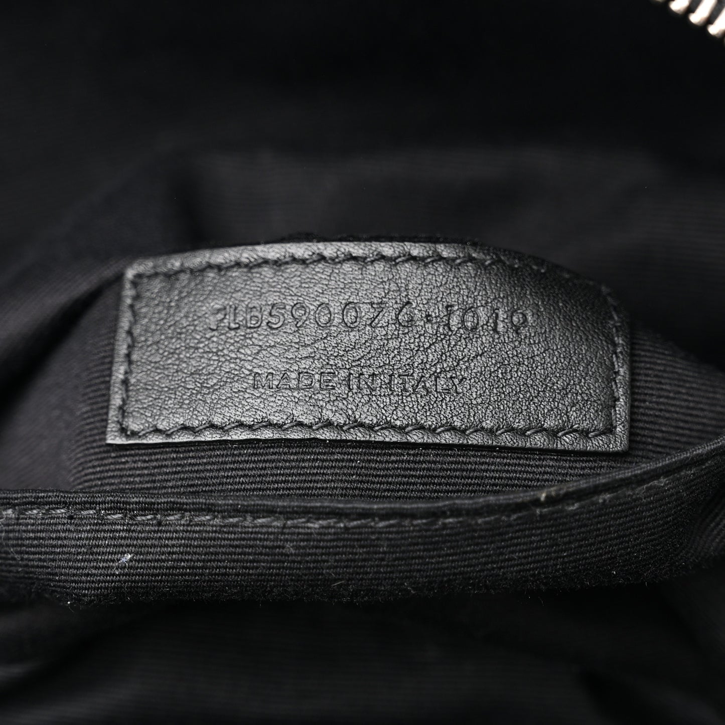 Calfskin Monogram Belt Bag Black