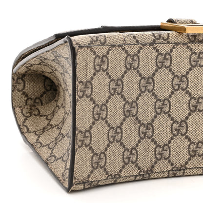 Balenciaga X GUCCI GG Supreme Monogram Small Hourglass Top Handle Bag Beige Ebony 8 of 9
