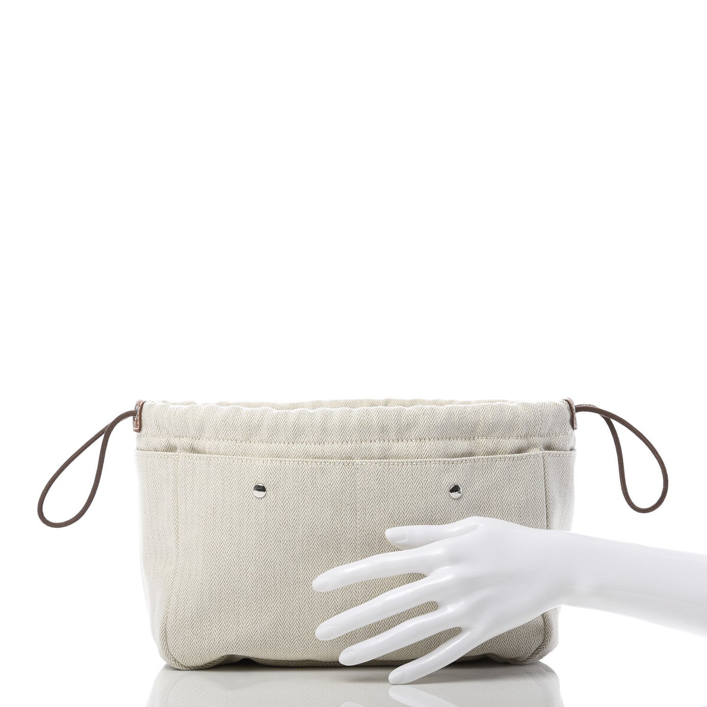 Canvas Barenia Fourbi 25 MM Pouch Naturel Fauve