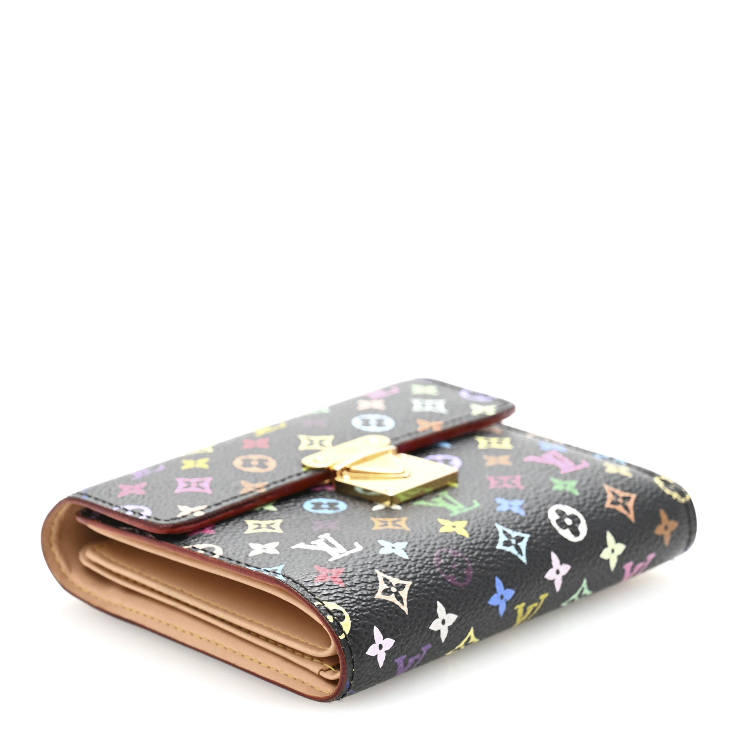 Louis Vuitton Monogram Multicolor Koala Wallet Black 4 of 10