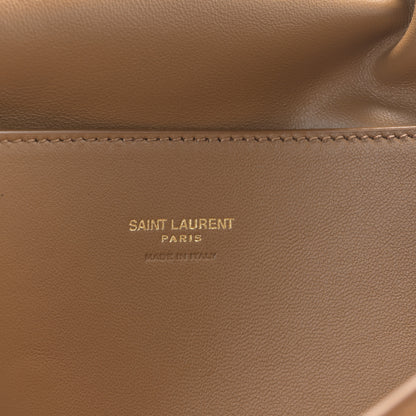 Saint Laurent Smooth Calfskin Suede Medium Reversible Monogram Kate Satchel Light Ochre 6 of 8