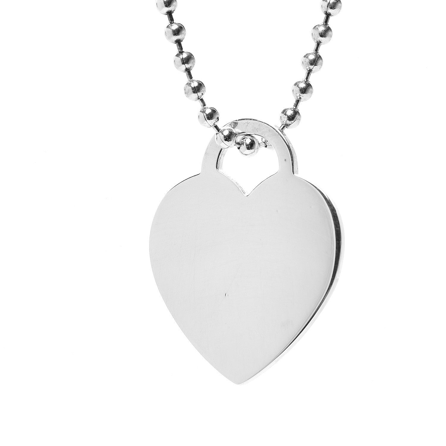 Tiffany Sterling Silver Long Return to Tiffany Heart Pendant Necklace 4 of 5