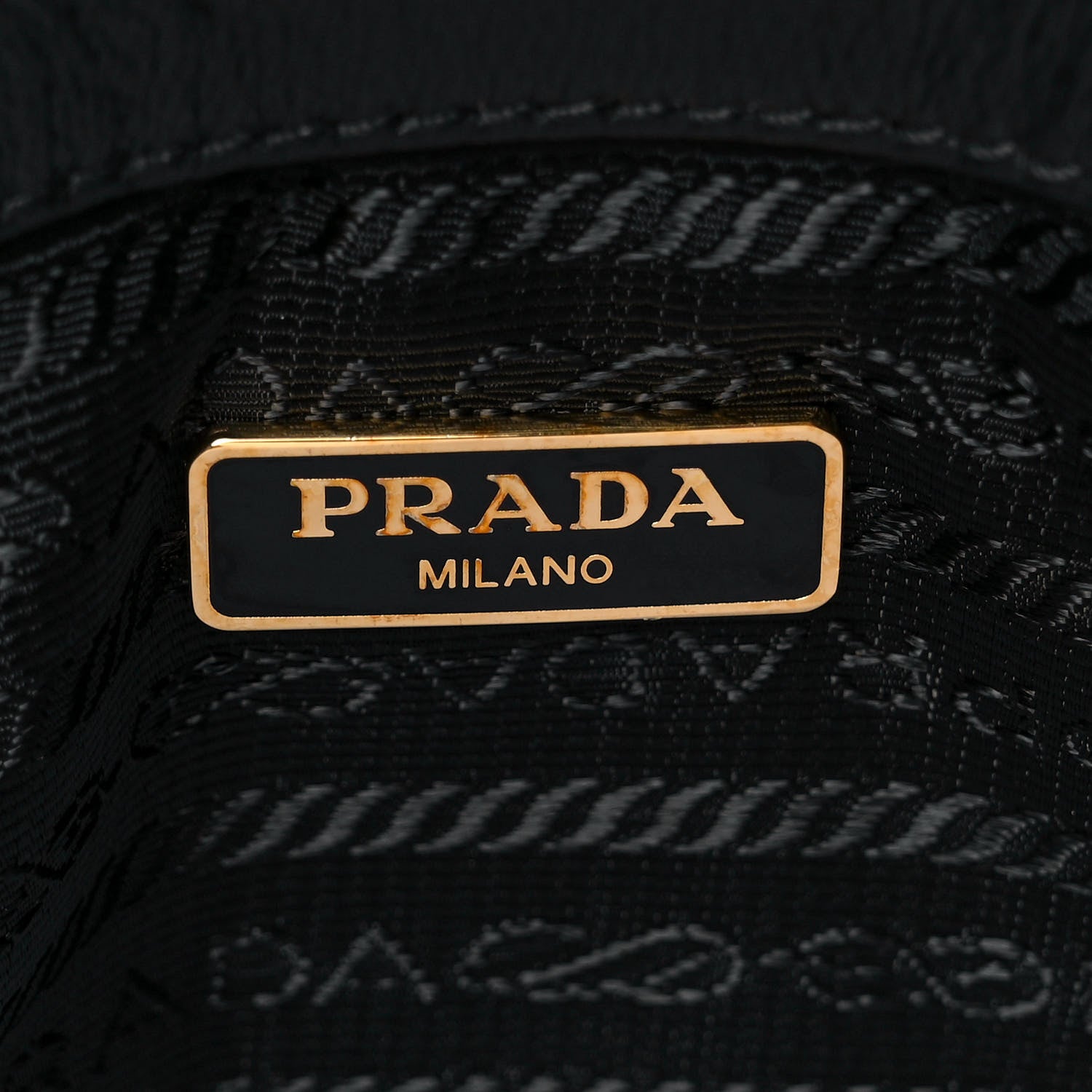 Prada Nappa Gaufre Wristlet Clutch Black 6 of 9