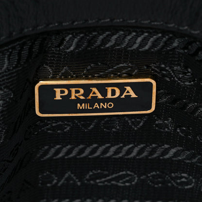 Prada Nappa Gaufre Wristlet Clutch Black 6 of 9