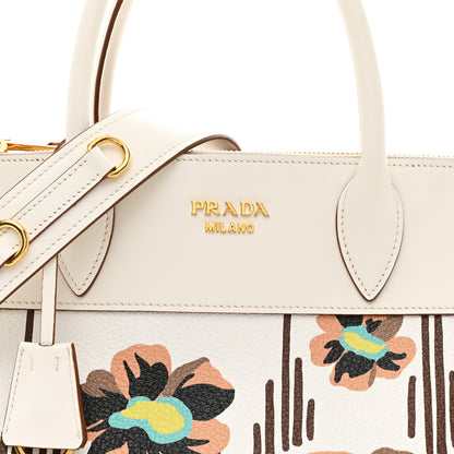 Prada Saffiano Whipstitch Medium Paradigme Bag White Caramel Multicolor 15 of 19