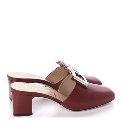 Gucci Malaga Kid Crystal Square G Madelyn Mules 40.5 Romantic Cerise 4 of 12