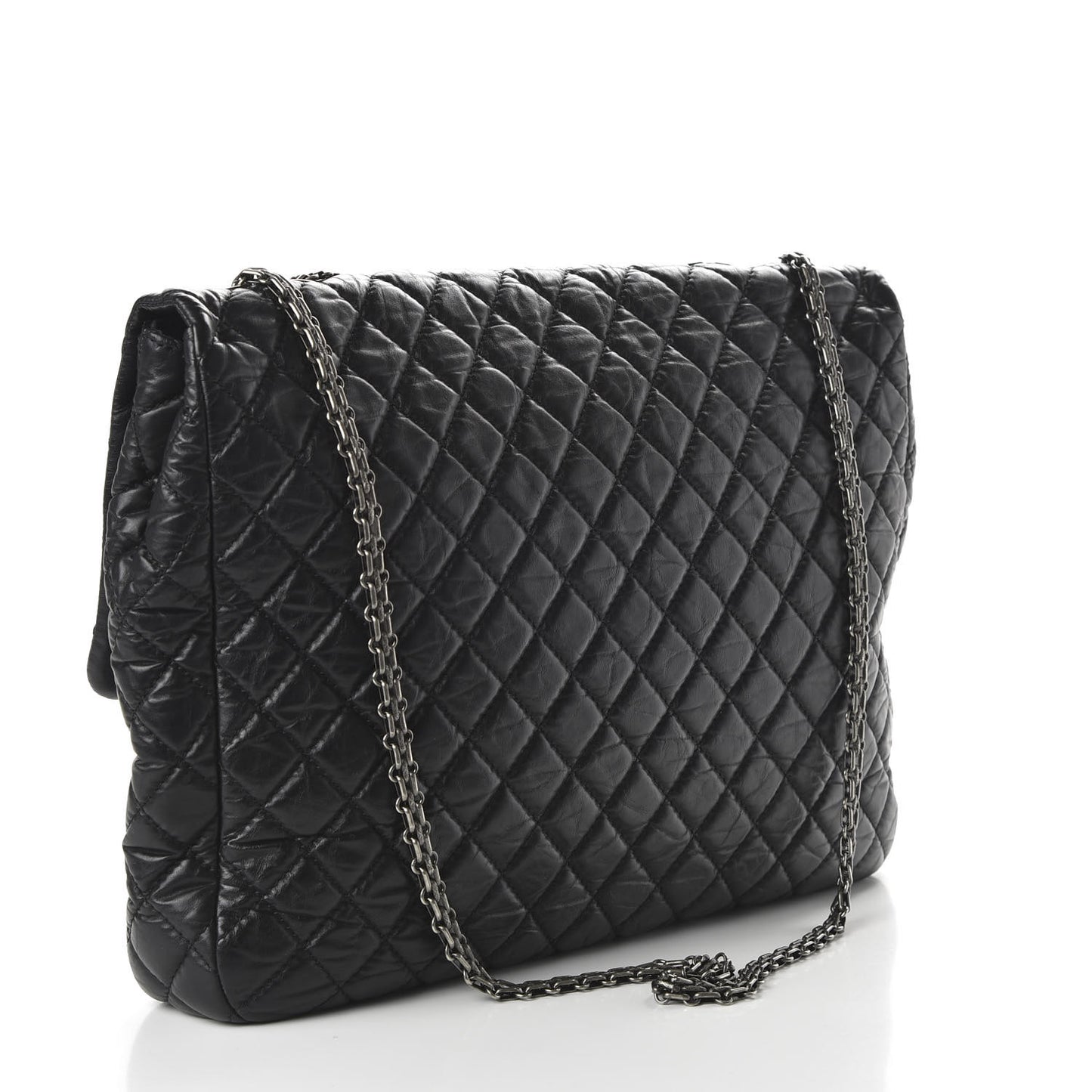 Aged Calfskin Reissue XL Maxi Flap Black
