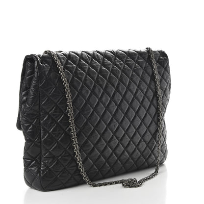 Chanel Aged Calfskin Reissue XL Maxi Flap Black 3 of 10