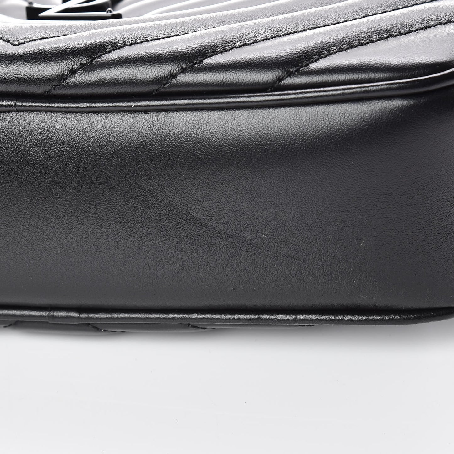 Calfskin Matelasse Monogram Lou Camera Bag Black