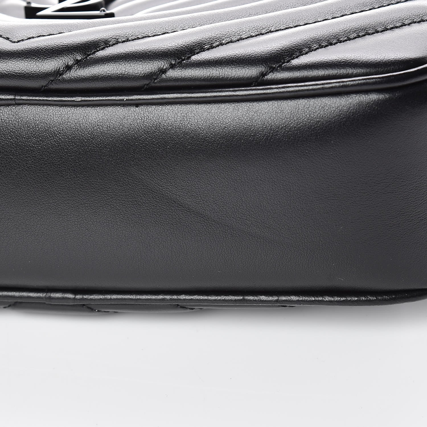 Saint Laurent Calfskin Matelasse Monogram Lou Camera Bag Black 11 of 11
