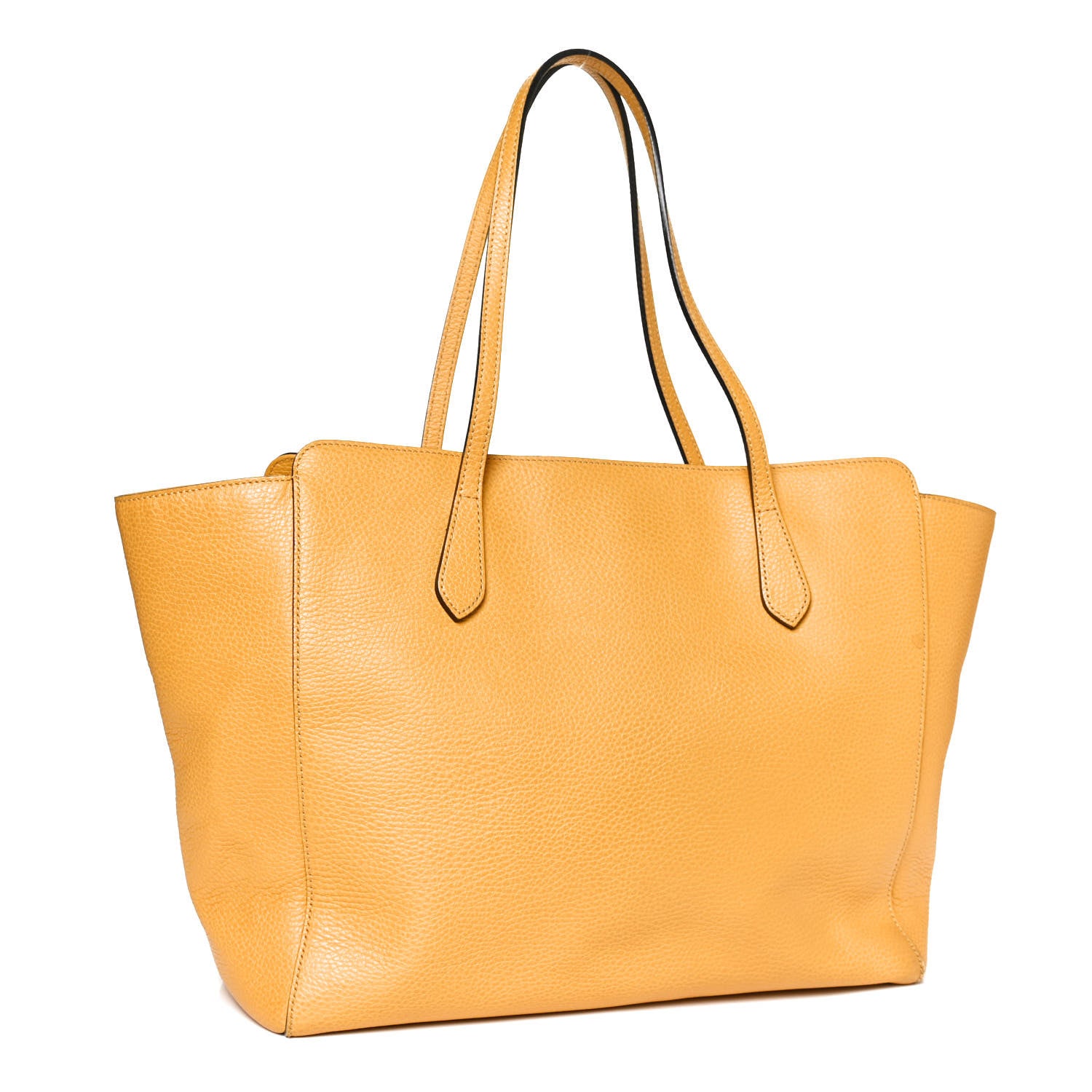 Gucci Dollar Calfskin Medium Swing Tote Yellow 3 of 11