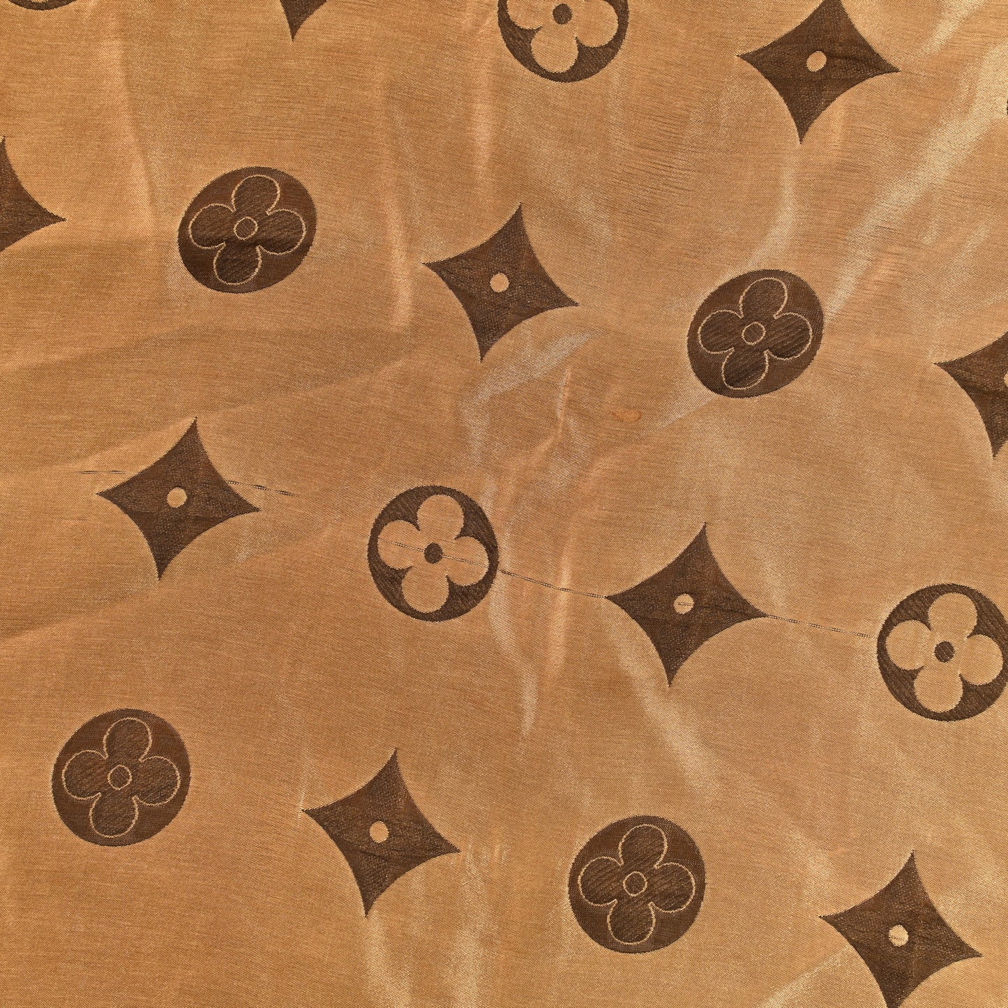 Silk Acetate Monogram Saint Petersbourg Stole Brown