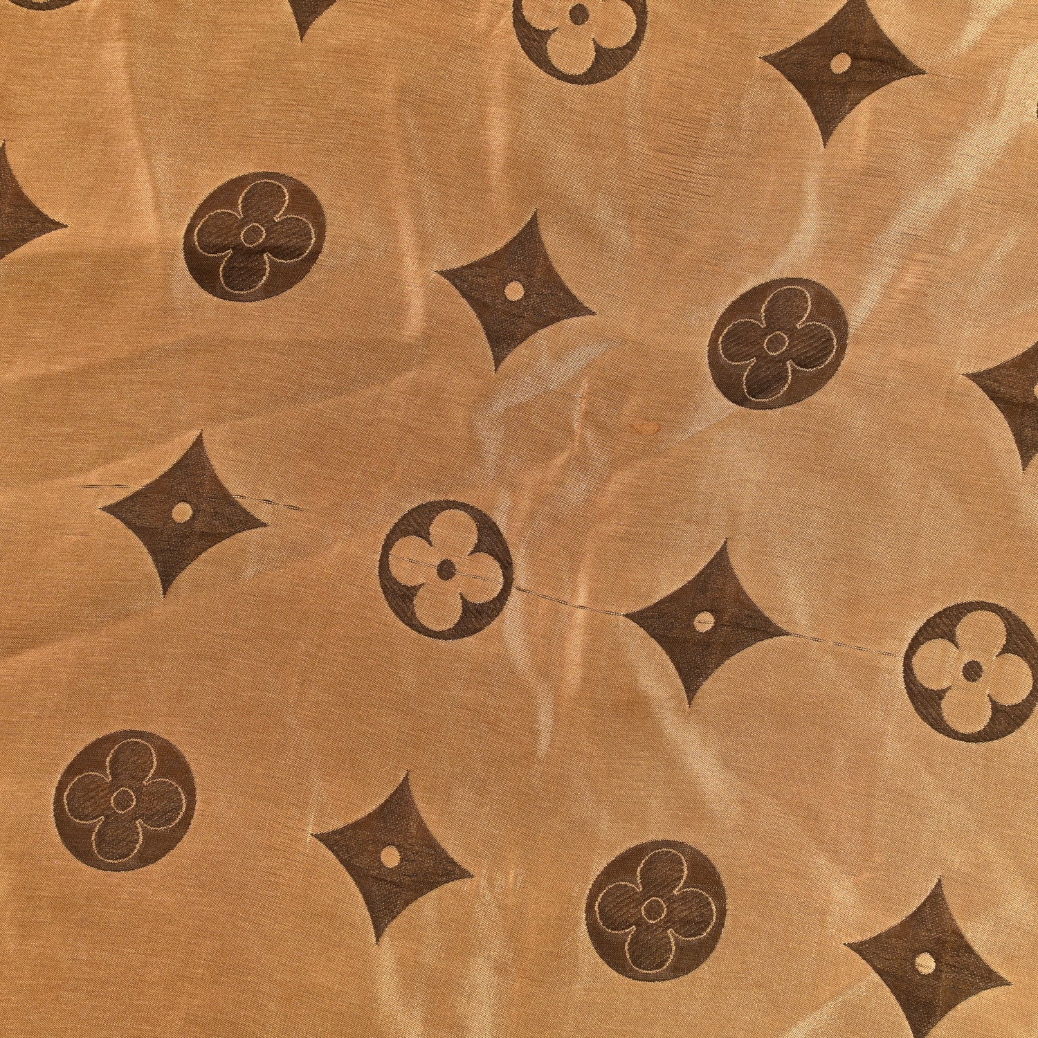 Louis Vuitton Silk Acetate Monogram Saint Petersbourg Stole Brown 5 of 5