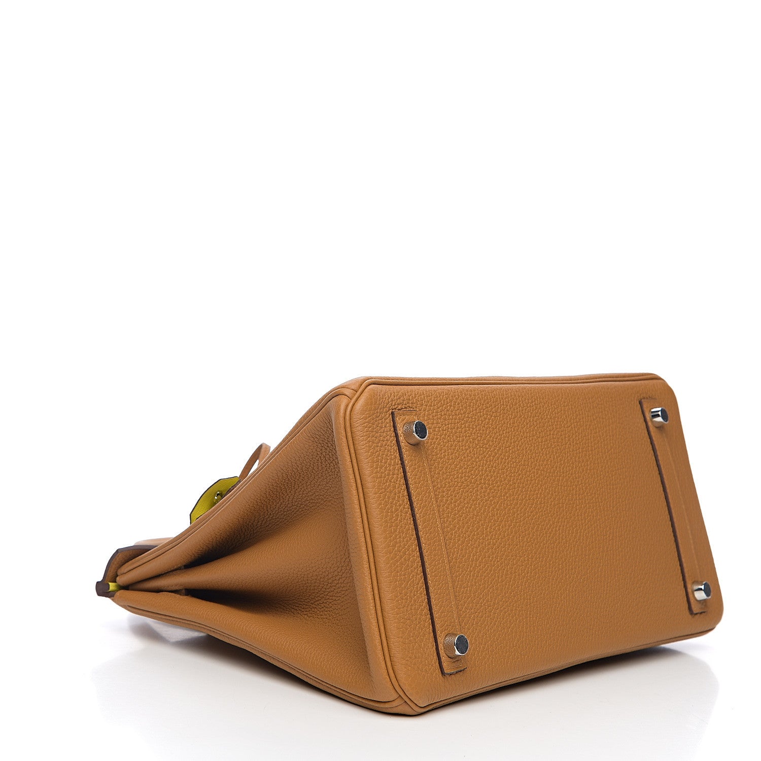 Hermes Togo Birkin Verso 30 Caramel Lime 3 of 10