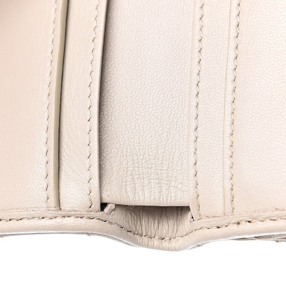 Saint Laurent Lambskin Y Quilted Monogram Compact Loulou Wallet Nude Powder 7 of 8