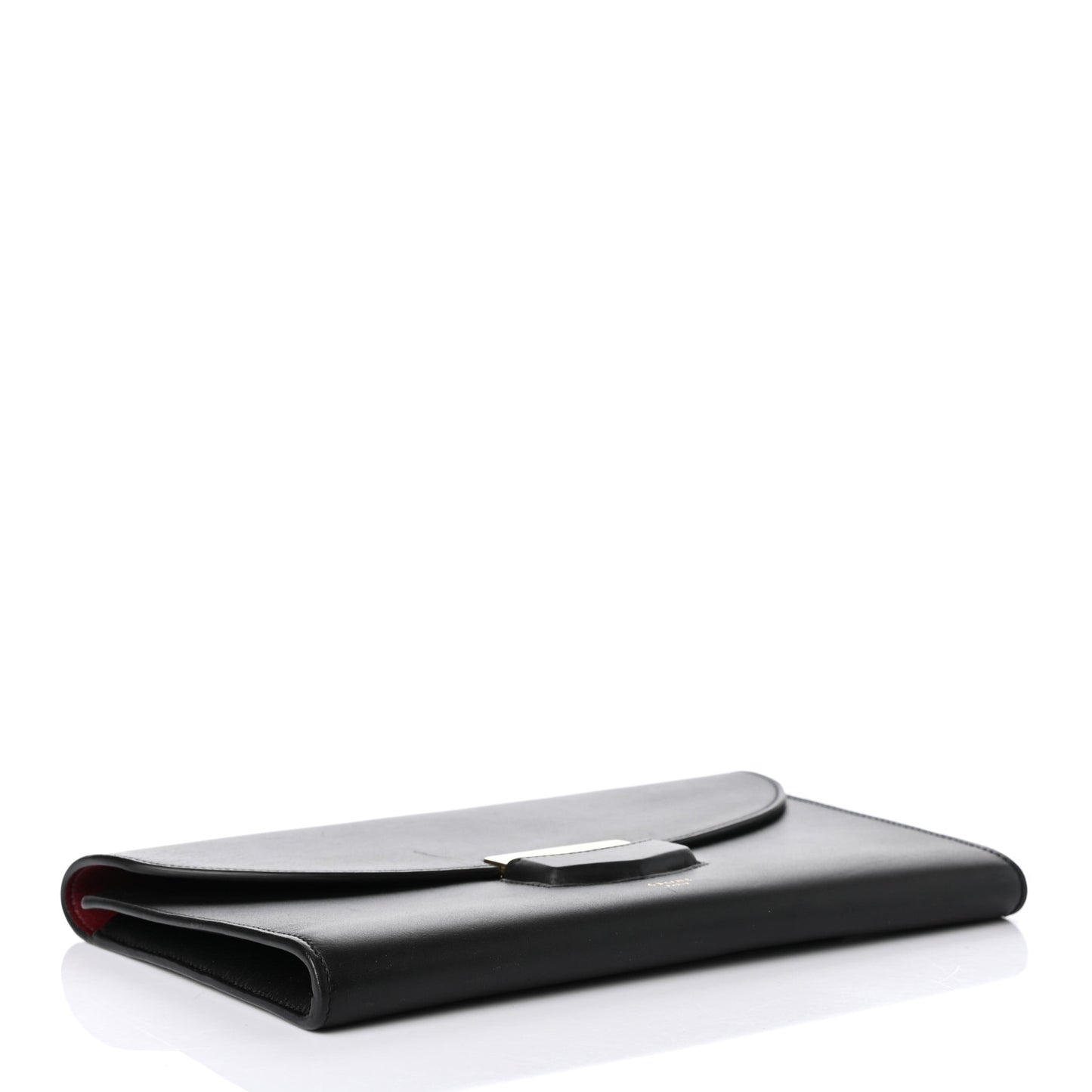 Smooth Calfskin Trotteur Clutch Black