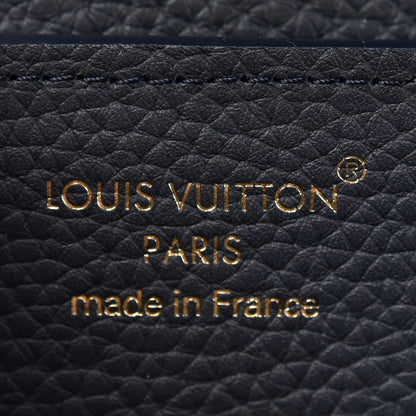 Louis Vuitton Taurillon Capucines PM Navy 6 of 10