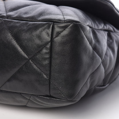 Chanel Goatskin Quilted Maxi 19 Flap Black 10 of 13