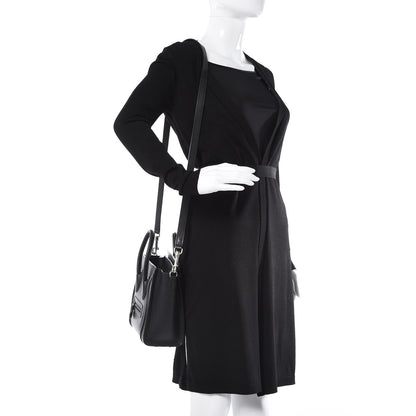 Celine Drummed Calfskin Nano Luggage Black 2 of 11