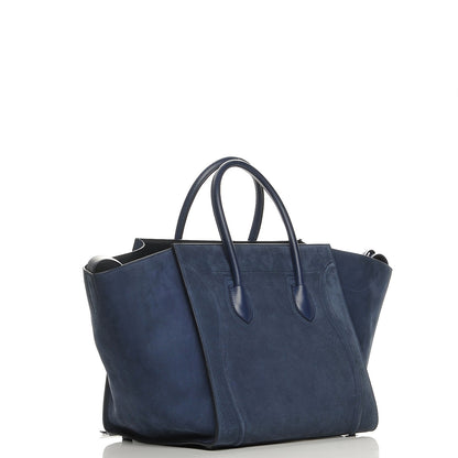Celine Nubuck Calfskin Medium Phantom Luggage Navy 3 of 8