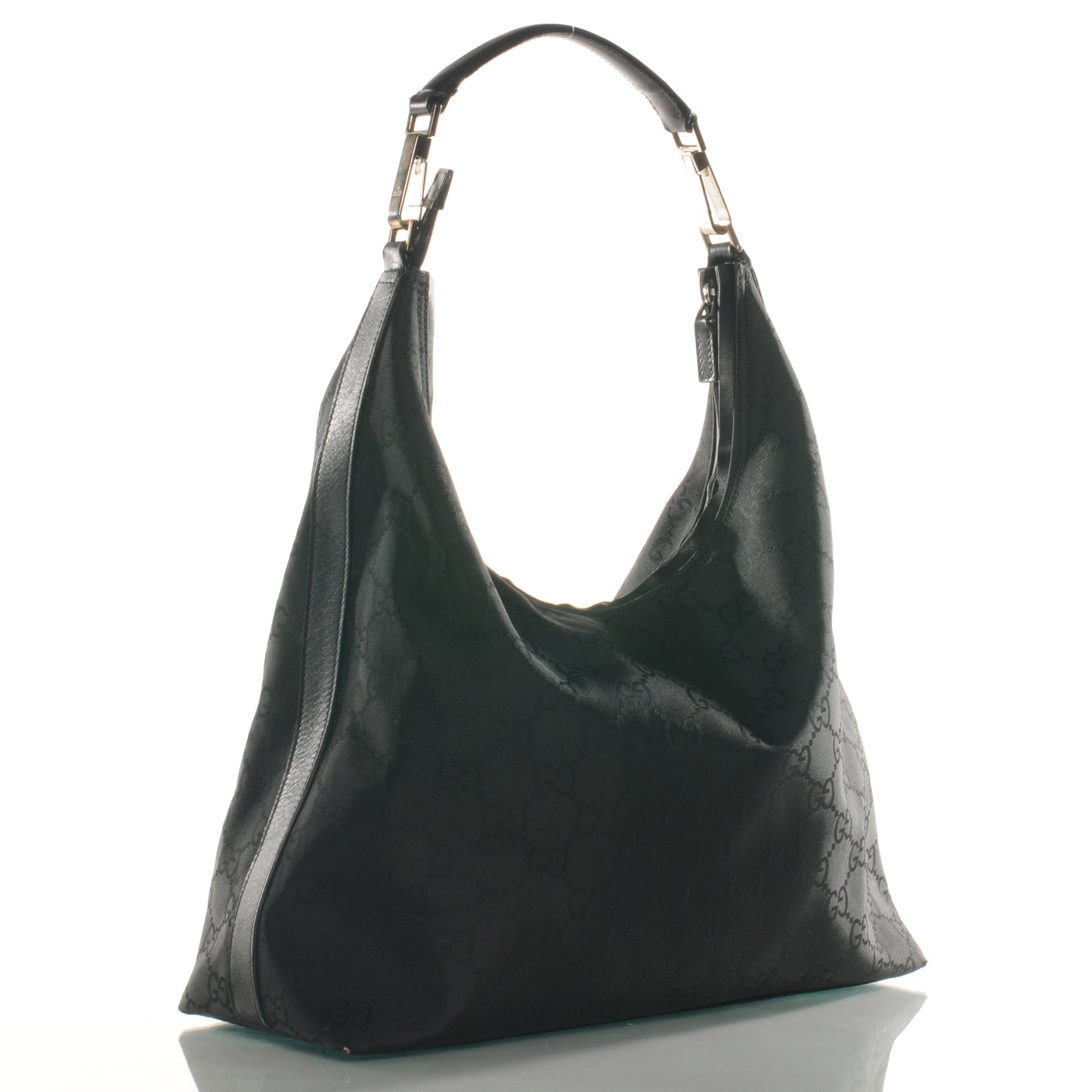Nylon Monogram Hobo Black