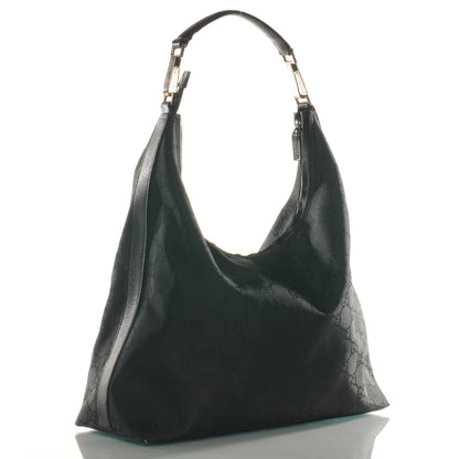 Gucci Nylon Monogram Hobo Black 3 of 7