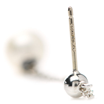 Tiffany Sterling Silver Pearl Ziegfeld Drop Earrings 4 of 5
