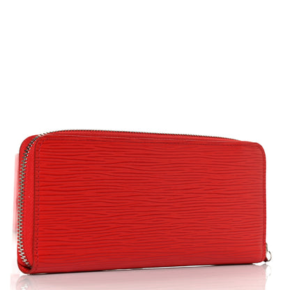 Louis Vuitton Epi Clemence Wallet Coquelicot 3 of 10