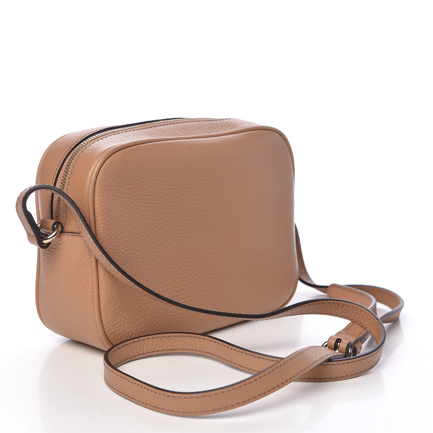 Gucci Pebbled Calfskin Small Soho Disco Bag Rose Beige 3 of 10