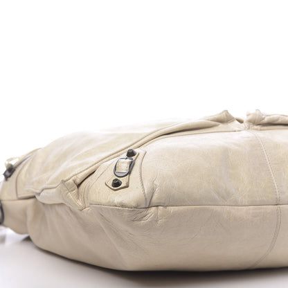 Balenciaga Agneau Classic Hardware Square Tote Ivory 8 of 12