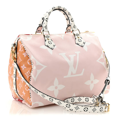 Louis Vuitton Monogram Giant Speedy Bandouliere 30 Rouge 3 of 9