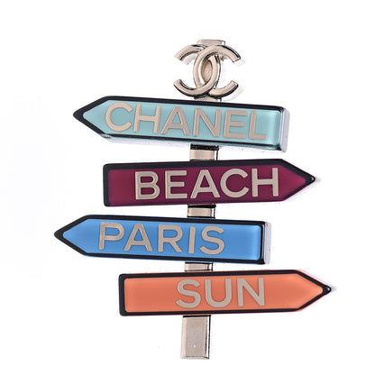 Chanel Resin By The Sea Sign Brooch Multicolor 1 of 4