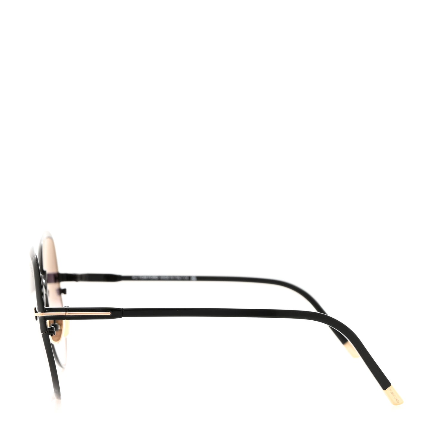 Yvette Round Metal Sunglasses TF913 Black
