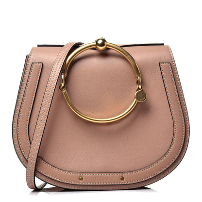 Chloe Calfskin Suede Medium Nile Bracelet Bag Biscotti Beige 1 of 9